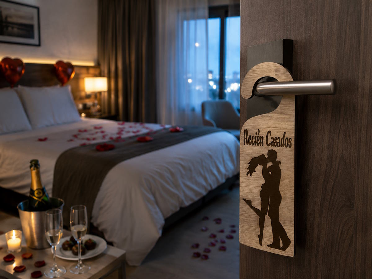 Cartel No molestar Recién Casados